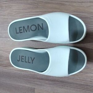Women's Lemon Jelly SUNNY Aqua Green Platform Slip-On Sandal Shoes‎ Sz 8-8.5/39